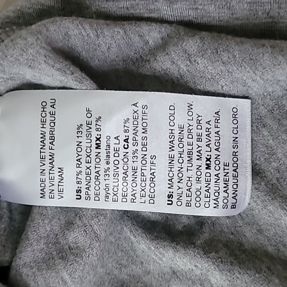 EUC WHBM gray long sleeve top size XS - Picture 3 of 5